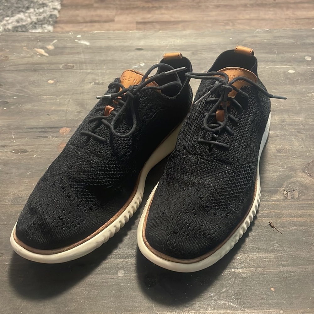 Men's 2.ZERØGRAND Wingtip Oxford COLOR BLACK STITCHLITE IVORY OFFERS CONSIDERED